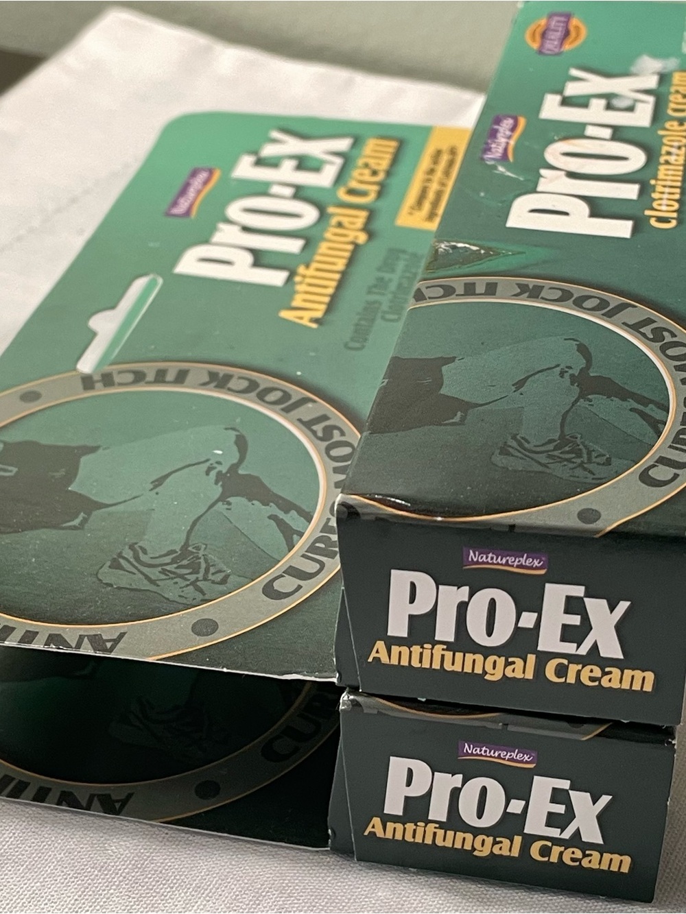 Pro-Ex Antifungal Cream Jock Itch and Fungal Infections Two Sealed 1.5oz Tubes